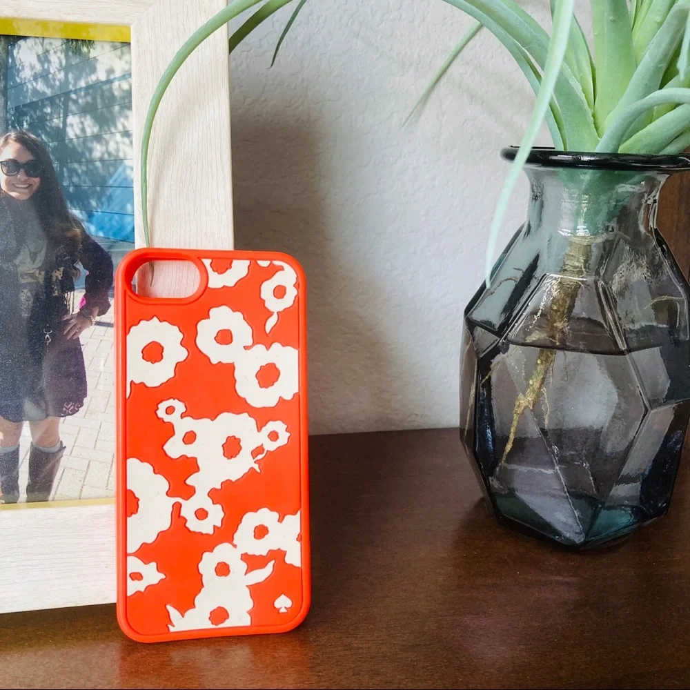 Kate Spade Poppy Floral iPhone 5s SE 1st Gen Case Red Orange